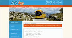 Desktop Screenshot of nkbus.cz